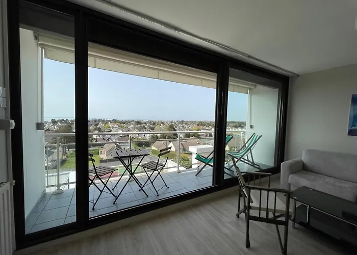 Renove Avec Tennis Prive, Parking Et Vue - Fr-1-361-162 Apartmán Jullouville-les-Pins